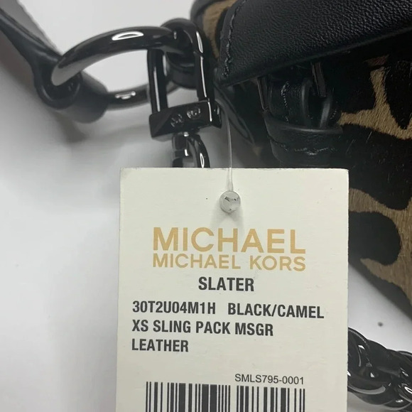 Michael Kors Animal Print Sling/Messenger Leather Bag NWT - Picture 11 of 11